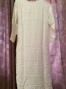 Elegant Printed Cream Kurta