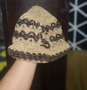Set of Green and Brown Hat &amp; Scrarf