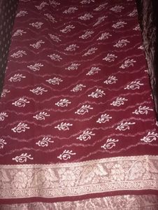 Elegant Maroon Saree