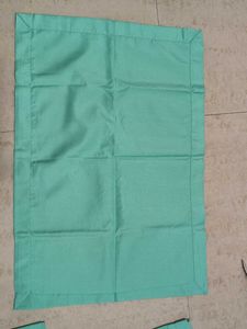 Mint Green chikankari bedsheet with pillow cover