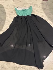 Strapless High-Low Dress
