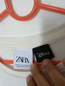 Zara Mickey Mouse "LOVE" Graphic T-Shirt