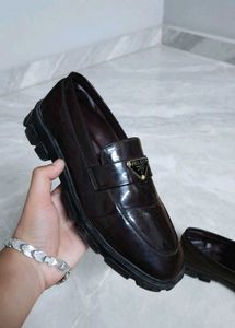 Designer Brown Leather Loafers
