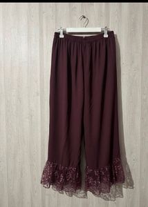 Elegant Burgundy Floral Gown