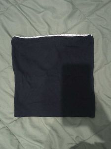 Black Lace Trim Tube Top