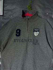Grey Pullover Sweatshirt