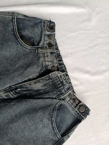 Washed Grey Denim Jeans