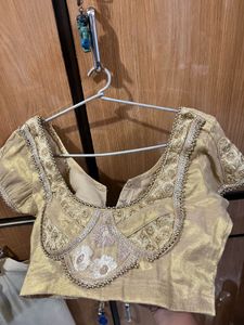 Elegant Gold Embroidered Lehenga Skirt
