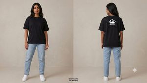 Black "Queen" Graphic T-Shirt