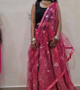 Beautiful pink lehenga choli
