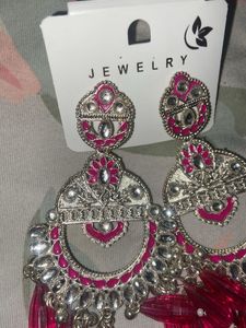 Beautiful Pink Dangle Earrings