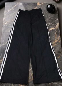 Wide Leg Pants with Side Stripes