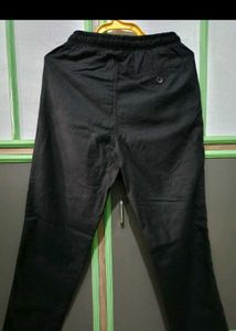 Black Casual Zudio Linen Pants