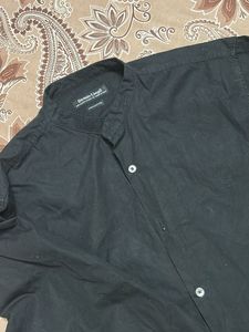 Black Button-Down Shirt