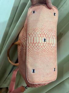 soft bag Chic Pink Embossed Handbag