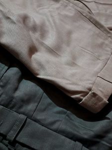 Pack Of 2 Chic Linen Blend Trousers