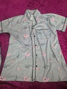 Cute Floral Print Pajama Set