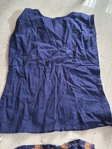 3 piece stylish Navy Blue Kurta Set with Print