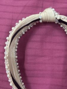 Elegant Pearl &amp; Crystal Headband