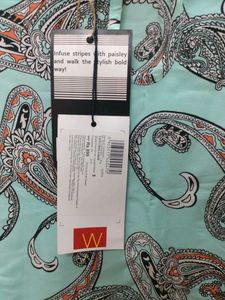 Light Blue Paisley Print Kurta