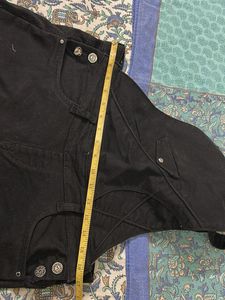 Black Denim Overalls for Women