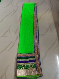 Pink Lehenga Choli Set with Green Blouse
