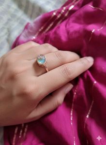 Color Gemstone Stone Ring for Women
