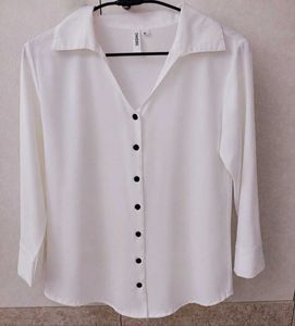 Off-White Button-Up Shirt