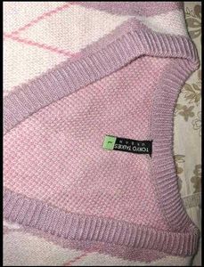 Tokyo Talkies Women Argyle vest  Sweater