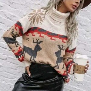 Christmas Reindeer Knit Sweater