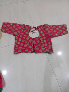 Yellow &amp; Pink Saree