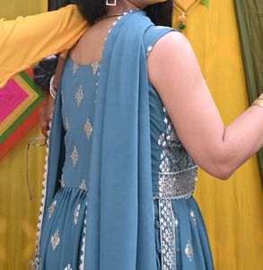 Beautiful Teal Kurta Set with Dupatta