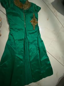Stunning Green Embellished Ethnic Gown