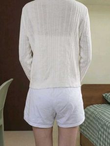 SALE❗aesthetic Cream knit Button-Up Cardigan