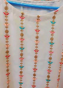 Stylish Georgette Embroidered Kaftan Dress
