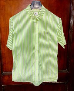 Lacoste Men's Striped Short Sleeve Shirt