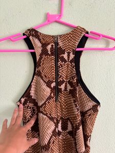 Animal Printed Bodycon Dress