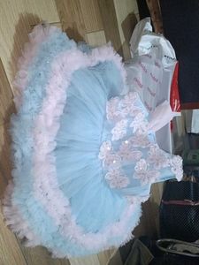Beautiful birthday party frock with butterfly patc