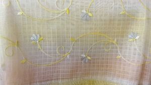 Elegant Yellow Embroidered Saree