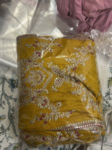 Elegant Yellow Embroidered Salwar Suit