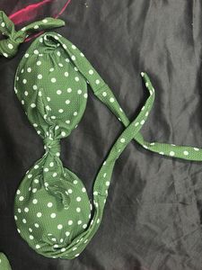 Green Polka Dot Bikini set