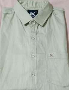 Men's Light Cream Casual Shirt