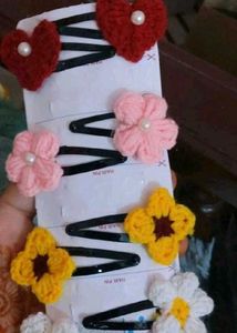 Handmade Crochet Hair Accessories Set