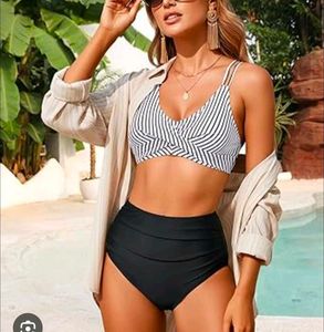 Chic Striped Bikini set