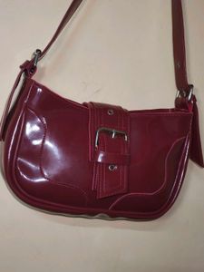 Chic Burgundy Shoulder Bag