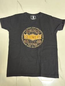 Boys Graphic Print Black T-Shirt
