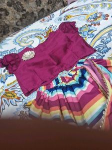 Colorful beautiful saree dress Set