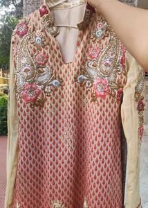Heavy Work Embroidery Kurti With dupatta