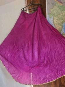 Vibrant Pink Ethnic Skirt