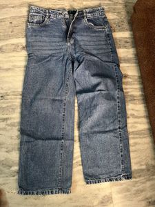 Wide Leg Denim Jeans